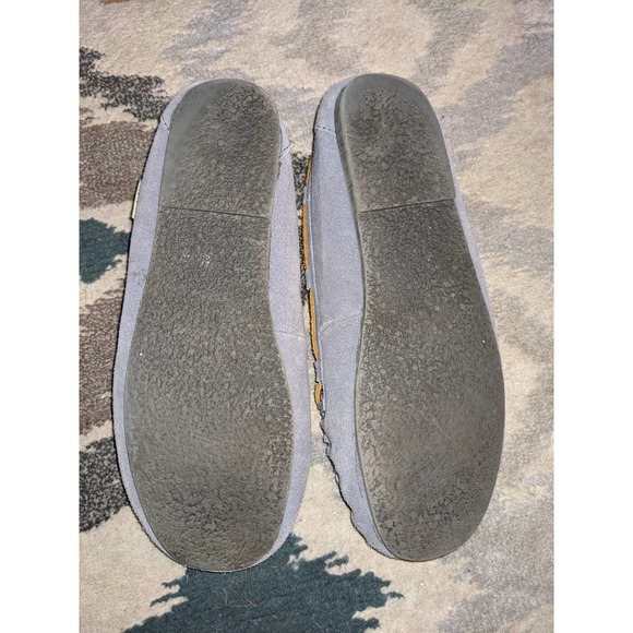 Cloud nine genuine sheepskin/leather gray driving moccasin- hard sole - Picture 5 of 5